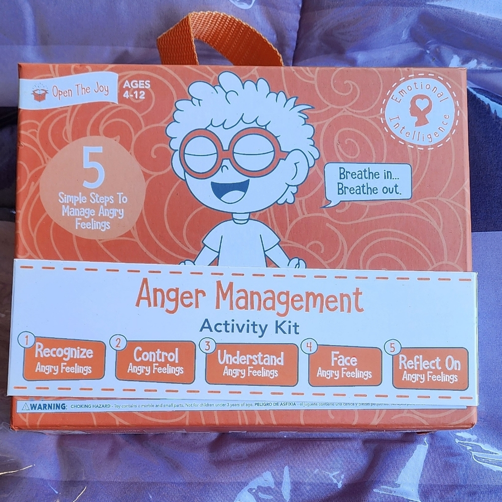 Anger Management Activity Kit Box- Orange